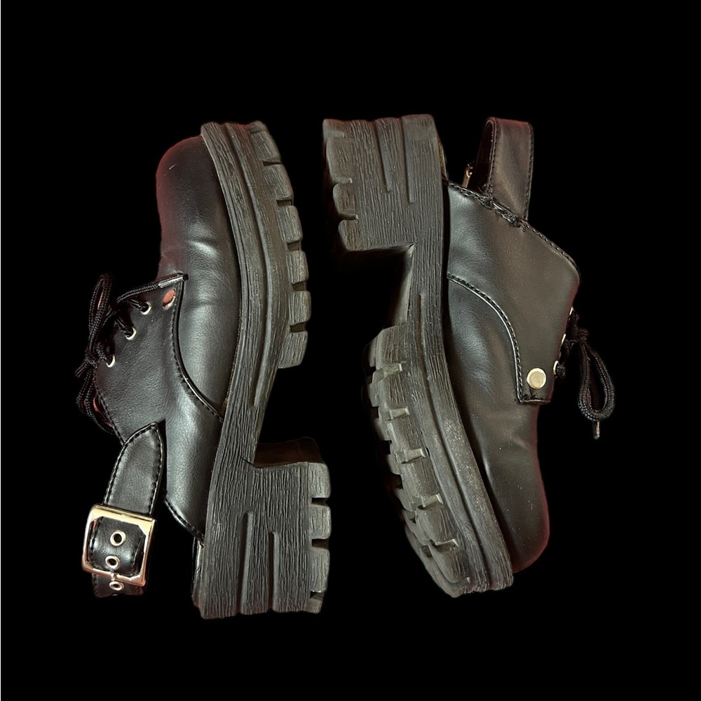 VINTAGE Coco Blue 90s Platform Shoes - Picture 4 of 6